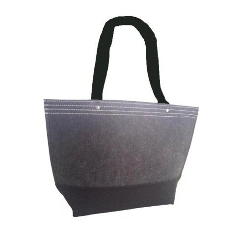 Felt shoulder bag with large compartment